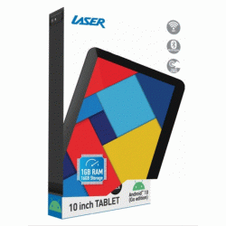 Laser 10-Inch Android Tablet – New High-Performance Tablet with Large Display and Android OS