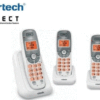 VTech CS6114-3 3-Handset Digital Cordless Phone – Reliable Home Communication with Easy Setup