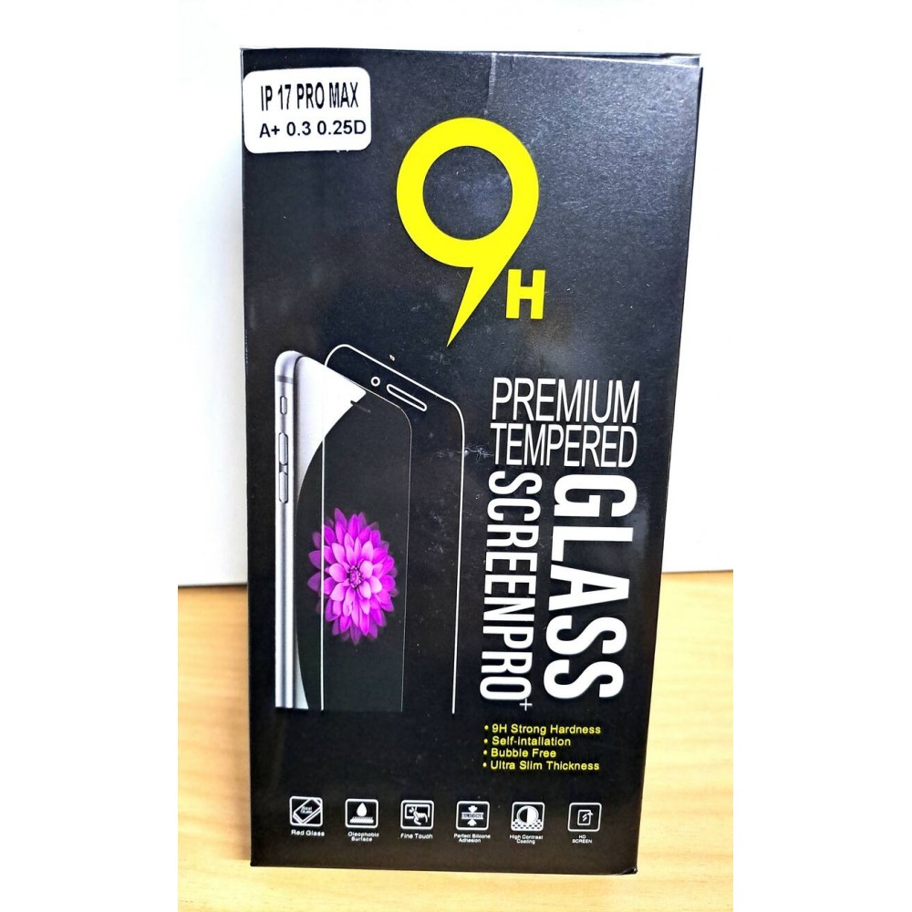 9H 0.3MM Clear Tempered Glass – iPhone 17 Pro Max - Image 2